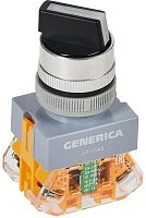 BSW50-11X2-3-21-2-K02-G Переключатель D7-11X2 2 полож. 1НО+1НЗ черн. GENERICA 