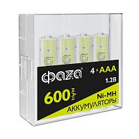 Аккумулятор AAA/HR03 Ni-MH 1.2В 600мА.ч Box-4 (уп.4шт) ФАZА 5059740 в г. Санкт-Петербург 