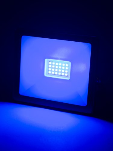 Прожектор светодиодный СДО-04-030Н-С (синий свет) 30 Вт, IP65, черный, Народный в г. Санкт-Петербург  фото 3
