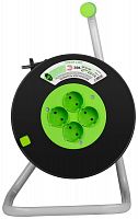 Б0065087 Удлинитель на пластик. катушке 4х40м без заземл. KAT-2x1-40m Greenline ПВС 2х1 Эра 
