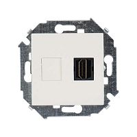 1591407-031 Розетка аудио/видео HDMI СП Simon 15 механизм сл. кость Simon 