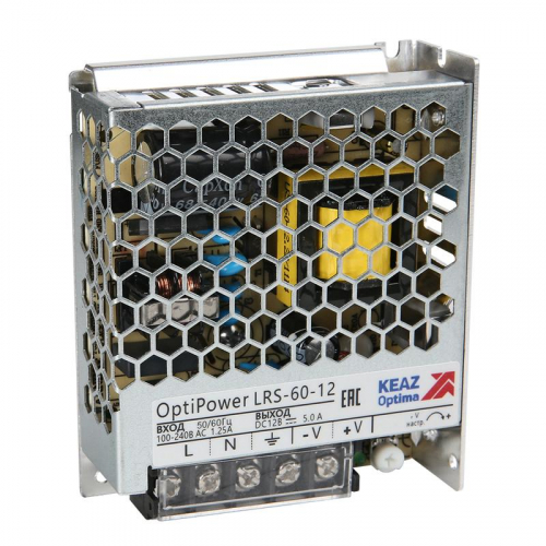 Блок питания панельный OptiPower LRS 60-24 2.5A КЭАЗ 328875 в г. Санкт-Петербург 