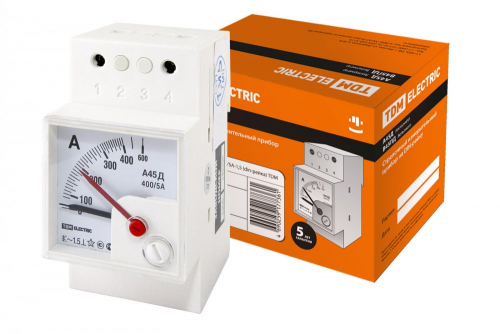 SQ1102-0304 Амперметр А45Д  400/5А-1.5 (DIN-рейка) TDM