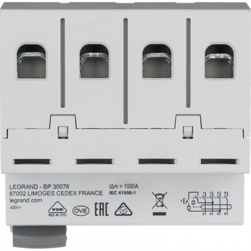 Выключатель дифференциального тока (УЗО) 4п 25А 30мА тип AC RX3 Leg 402062 в г. Санкт-Петербург  фото 4