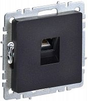 BR-K10-2-K02 Розетка компьютерная СП RJ45 кат.6 BRITE РК11-БрЧ механизм черн. IEK 