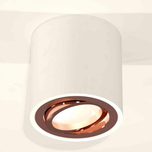 Комплект накладного светильника Ambrella light Techno Spot XS7531005 SWH/PPG белый песок/золото розовое полированное (C7531, N7005) в г. Санкт-Петербург  фото 3