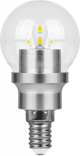 Лампа светодиодная Feron LB-40 Шарик E14 4.5W 6400K 25464 в г. Санкт-Петербург  фото 2