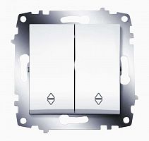 619-010200-211 Переключатель 2-кл. 1мод. СП Cosmo 10А IP20 (сх. 6) механизм бел. ABB 