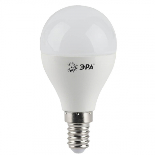 Лампа светодиодная ЭРА E14 5W 4000K матовая LED P45-5W-840-E14 Б0028487 в г. Санкт-Петербург 