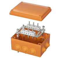 FSK41810 Коробка FS 240х190х90мм IP55 8п 450В 32А 10кв.мм с кабельными вводами и клеммниками нерж. контакт пластик. DKC 