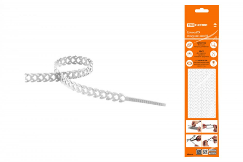 SQ0515-0603 Стяжка белая ПУ многозвенная RS 10х300 (20 шт) TDM