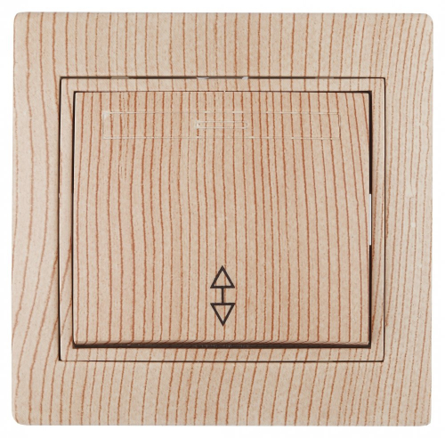 Переключатель, 10А-250В, СУ, Plano, сосна,1-103-11