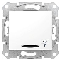Кнопка выключателя "Свет" СП Sedna с подсветкой бел. SchE SDN1800121 в г. Санкт-Петербург 