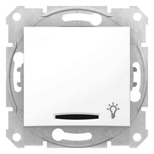 Кнопка выключателя "Свет" СП Sedna с подсветкой бел. SchE SDN1800121 в г. Санкт-Петербург 