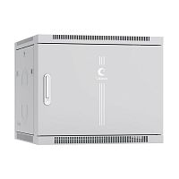 7105c Шкаф телекоммуникационный настенный SH-05F-9U60/45m 19дюйм 9U 600х450х501мм дверь метал. сер. (RAL 7035) Cabeus 