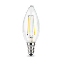 Лампа светодиодная филаментная Black Filament 9Вт свеча 4100К нейтр. бел. E14 710лм GAUSS 103801209 в г. Санкт-Петербург 