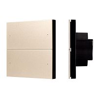 039313 Панель кнопочная SMART-DMX512-801-22-4G-4SC-DIM-IN Gold (230В 2.4G) (IP20 пластик) INTELLIGENT ARLIGHT 
