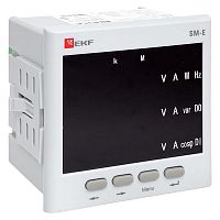 sm-963er Прибор измерительный многофункциональный SM-Е с реле на панель 96х96 (квадратный вырез) (без поверки) EKF 