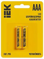 Элемент питания алкалиновый AAA/LR03 Alkaline (блист.2шт) IEK ABT-LR03-OP-L02 в г. Санкт-Петербург 