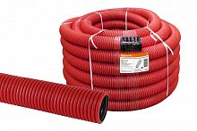SQ0413-5075 Труба гофрированная двустенная ПНД d 75 с зондом (50 м/уп.) красная TDM