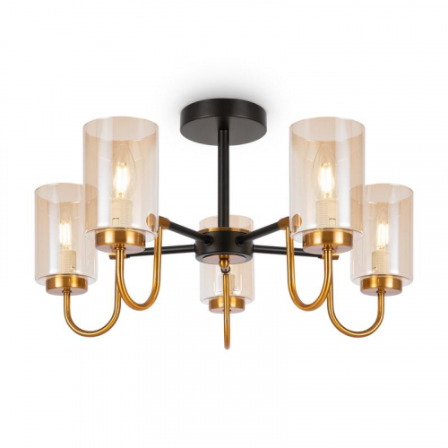 FR5321CL-05BZ Светильник Jewel 40Вт E14х5 IP20 потолочн. Freya 