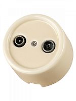 SQ1820-0355 Розетка TV+R оконечная сл. кость «Болонь» TDM