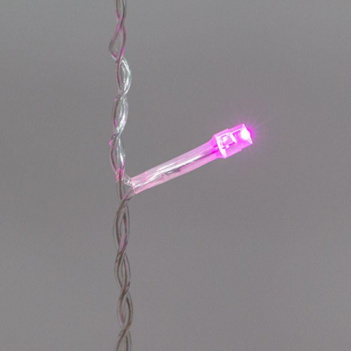 Гирлянда светодиодная "Светодиодный Дождь" 3х2м LED роз. 12Вт 230В IP20 свечение с динамикой прозр. провод Neon-Night 235-097 в г. Санкт-Петербург  фото 3