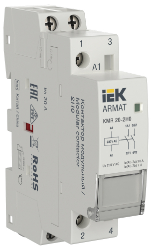 ARMAT Контактор модульный KMR 20А 230В AC 2НО IEK в г. Санкт-Петербург 