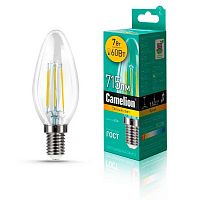 Лампа светодиодная Camelion E14 7W 3000K LED7-C35-FL/830/E14 13452 в г. Санкт-Петербург 
