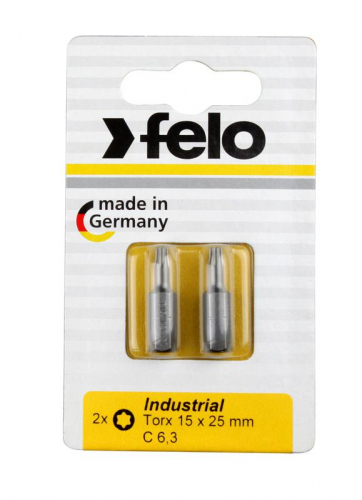 Бита Industrial Torx 15х25 (блист.2шт) FELO 02615036 в г. Санкт-Петербург 