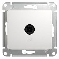 GSL000192 Розетка телевизионная проходная TV 1-м СП Glossa 4дБ механизм бел. SE 