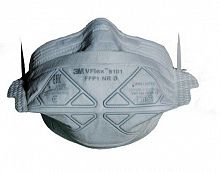 Полумаска противоаэрозольная фильтрующая складная класс защиты FFP1 NR D (4 ПДК) станд. размер 3М 7100102661 в г. Санкт-Петербург 