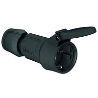 7488 Розетка кабельная Schuko 16А 3п 2P+E 250В IP54 Multi-grip черн. Bals 