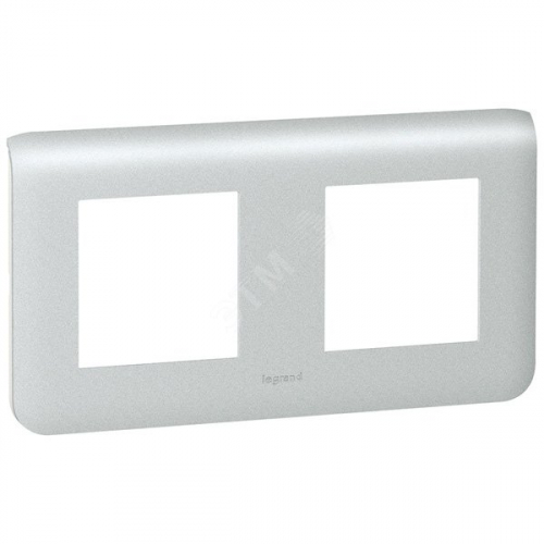 Legrand Mosaic Рамка 2x2м, гор., алюминий (New)