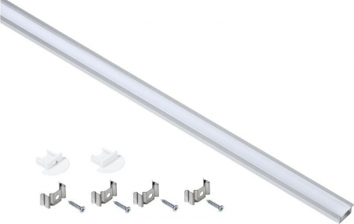 Профиль алюминиевый для LED ленты 2207 встраиваемый трапец. опал (дл.2м) компл. аксессуров IEK LSADD2207-SET1-2-V4-1-08 в г. Санкт-Петербург 