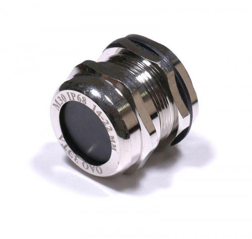 zeta30114 Ввод кабельный М30 IP68 d14-22мм латунь ГОФРОМАТИК 