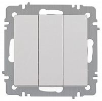 Б0063531 Выключатель 3-кл. СП Accent 6-106-01 10А IP20 250В AL/CU бел. Intro 