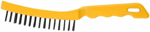 Корщетка стальная, желтая пластиковая ручка, 275 мм, 5-ти рядная в г. Санкт-Петербург  фото 3