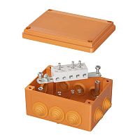 FSB21516 Коробка ответвительная FS 150х110х70мм IP56 5п 450В 30А 16кв.мм с кабельными вводами и клеммниками пластик. DKC 