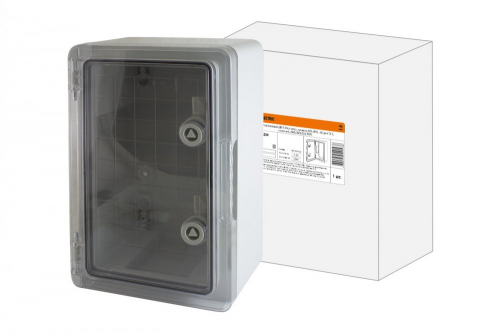 SQ0933-0204 Бокс пластиковый ЩМП-0-4, прозр., крышка ABS, IP65, -45 до +75 С, навесной, (400х300х220) TDM