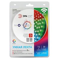 Б0043446 Лента светодиодная 5050-30-RGB-IP65-Wifi 12В разноцвет. (уп.5м) Эра 