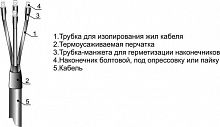 Муфта кабельная концевая 1кВ ПКВТп 5х(70-120мм) без наконечников Михнево 001043 в г. Санкт-Петербург 