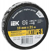 UIZ20-19-21-K02 Изолента Х/Б 19мм 21м MIXTAPE 5 IEK 