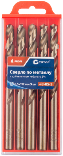 Сверло по металлу Cutop Profi с кобальтом 5%, 8.5 x 117 мм (5 шт) в г. Санкт-Петербург  фото 3