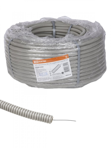 SQ0401-0101 Труба гофрированная ПВХ d 16 с зондом (100 м) тяжелая TDM