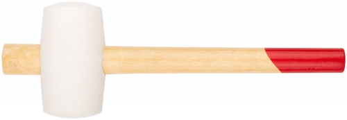 Киянка резиновая белая, деревянная ручка 70 мм ( 680 гр ) в г. Санкт-Петербург 