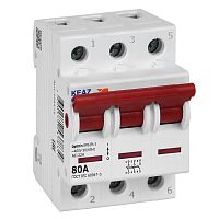 328171 Выключатель нагрузки модульный 3п 80А OptiDin BM63PL-380-УХЛ3 (ВМ63PL) КЭАЗ 