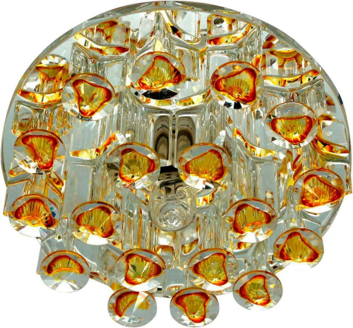 Светильник встраиваемый Feron 1550 потолочный JCD9 G9 желтый-прозрачный 28429 в г. Санкт-Петербург 