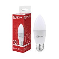 4690612065328 Лампа светодиодная LED-СВЕЧА-VC 18Вт свеча 4000К E27 1620лм 230В IN HOME 