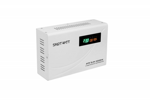 Стабилизатор напряжения настенный SMARTWATT AVR SLIM 500RW